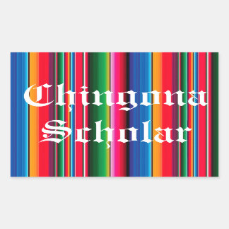 Chingona Scholar Sarapeステッカー 長方形シール