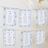 Chinoiserieのダブル結婚サイド座席表カード