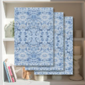 Chinoiserieアジアフローラブルーとホワイトデコページ 薄葉紙