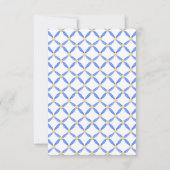 Chinoiserieウォーターカラーシックな花瓶サンキューカード サンキューカード (裏面)