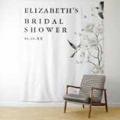 Chinoiserieエレガントブライダルシャワー写真の背景 タペストリー (インサイチュ)