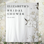 Chinoiserieエレガントブライダルシャワー写真の背景 タペストリー