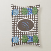 Chinoiserieガーデントピアリージンジャージャーススロー アクセントクッション (正面(垂直))