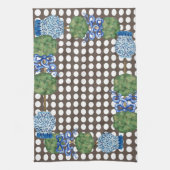 Chinoiserieガーデントピアリージンジャージャールジャー キッチンタオル (縦)