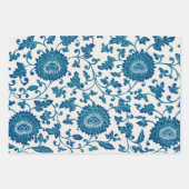 Chinoiserieクラシックフローラブ中国のルーホワイト ラッピングペーパーシート (正面3)