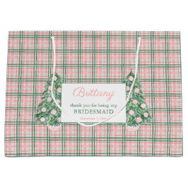 Chinoiserieクリスマスウェディングパーティーありがとう ラージペーパーバッグ