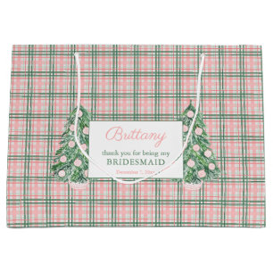 Chinoiserieクリスマスウェディングパーティーありがとう ラージペーパーバッグ