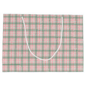 Chinoiserieクリスマスウェディングパーティーありがとう ラージペーパーバッグ (裏面)