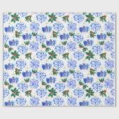 Chinoiserieクリスマスオーナメント ラッピングペーパー (フラット)