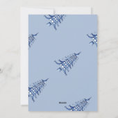 Chinoiserieクリスマスダスティブルーパゴダ1 – 写真 シーズンカード (裏面)