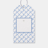 Chinoiserieクリスマスツリーギフトラベル//名前をカスタムする ギフトタグ (裏面)