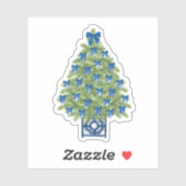 Chinoiserieクリスマスツリービニールシール シール (シート)