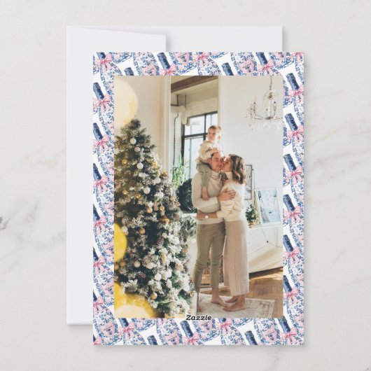 Chinoiserieクリスマスバブル名門私立校風の写真 シーズンカード (裏面)