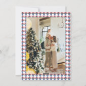 Chinoiserieクリスマスポインセチア名門私立校風の写真 シーズンカード (裏面)