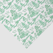 Chinoiserieグリーンウィローデコページティッシュペーパー 薄葉紙 (詳細)