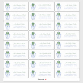 Chinoiserieシックホリデーカードアドレス シール