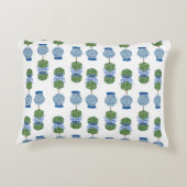 Chinoiserieジンジャージャーストピアリーアクセント枕 アクセントクッション (裏面)