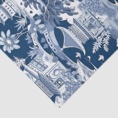 Chinoiserieダークブルーとホワイトデコページ 薄葉紙 (詳細)