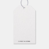 Chinoiserieチーテカスタムーラベル ギフトタグ (裏面)