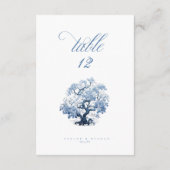 Chinoiserieツリーモチーフテーブル番号ID1094 招待状 (裏面)