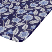 Chinoiserieデルフトブルーフローラ磁器パターン カッティングボード (角)