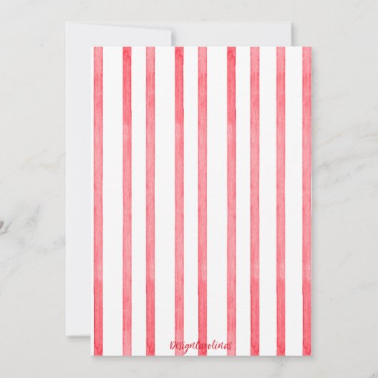 Chinoiserieトピアリークリスマスパーティー 招待状 (裏面)