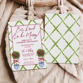 Chinoiserieトピアリークリスマスパーティー 招待状