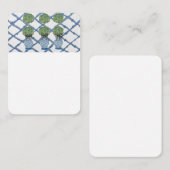 Chinoiserieトピアリージンジャージャールフラット ノートカード (正面/裏面)