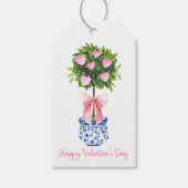 Chinoiserieトピアリーバレンタインデー ギフトタグ (正面)