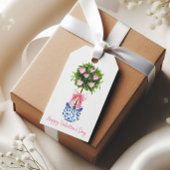 Chinoiserieトピアリーバレンタインデー ギフトタグ