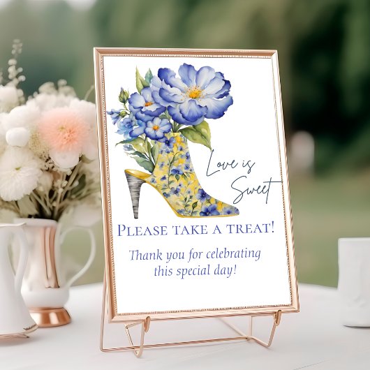 Chinoiserieハイヒール靴の愛は甘いサイン テーブルナンバー