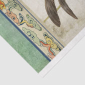 Chinoiserieハミングバードヴィンテージフローラの分離 薄葉紙 (詳細)