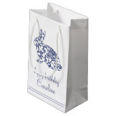Chinoiserieバニーラビットギフトラベル スモールペーパーバッグ (裏面アングル)