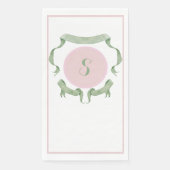 Chinoiserieピンクリボンロゴクレスト紙 (正面)