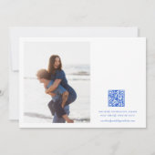 Chinoiserieフォトウェディング日付を保存招待状 招待状 (裏面)