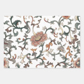 Chinoiserieフローラシームレスパターン ラッピングペーパーシート (正面2)