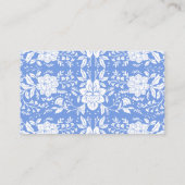 Chinoiserieフローラブライダルシャワーレシピ要求 エンクロージャーカード (裏面)