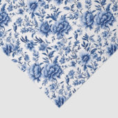 Chinoiserieフローラブルーとホワイトデコページ 薄葉紙 (詳細)