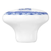 Chinoiserieフローラブルーホワイトジンジャージャーヴィンテージ セラミックノブ (側面)