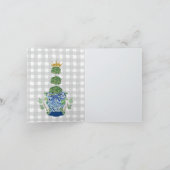 Chinoiserieブルージンジャージャートピアリー カード (内部)