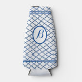 Chinoiserieブルーバンブージンジャージャー缶ボトルCoo ボトルクーラー (正面)