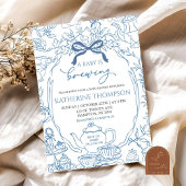 Chinoiserieベビーは醸造茶フローラベビーシャワー 招待状