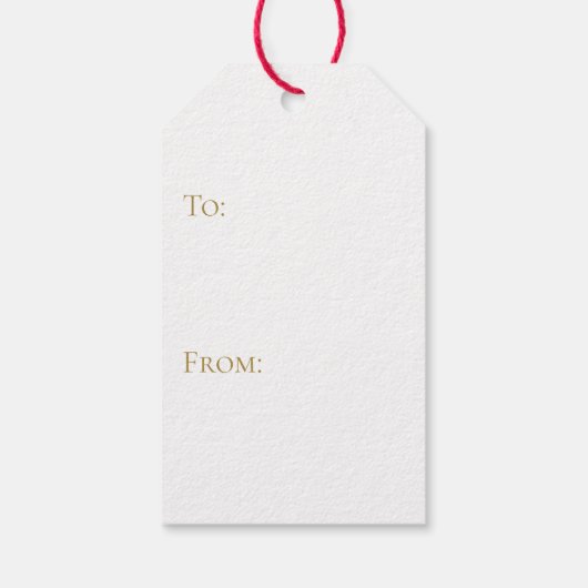 Chinoiserieモノグラム塔、カスタムクリスマス ギフトタグ (裏面)