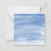 Chinoiserieモノグラム生姜の瓶ギフトエンクロージャー ノートカード (裏面)