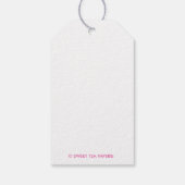 Chinoiserieモンキーカスタムギフトラベル ギフトタグ (裏面)