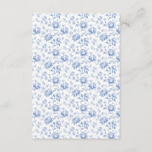 Chinoiserieレモンティーベビーシャワーおむつラッフル エンクロージャーカード (裏面)