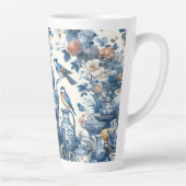 Chinoiserieヴィンテージ鳥とヴァーズトールマグカップ カフェラテマグ (右)