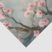 Chinoiserie孔雀フローラピンクブロッサムデコページ 薄葉紙 (詳細)