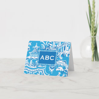 Chinoiserie折り畳みノテカード サンキューカード