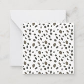 Chinoiserie水の色の弓チータギフトエンクロージャー ノートカード (裏面)